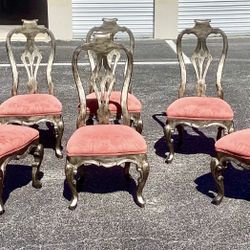 6 Italian Baroque Dining chairs