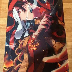 Large Tanjiro Kamado Demon Slayer Anime Desk Mat
