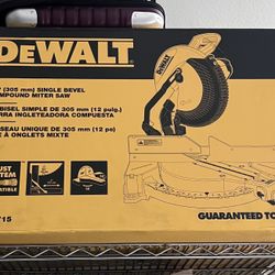 Dewalt DWS715 SAW like Used Once