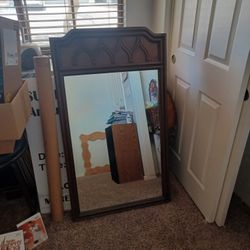 Brown Antique Mirror
