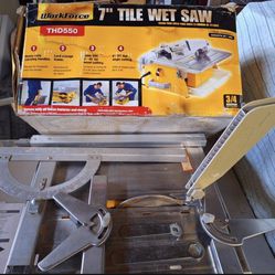 7” Tile Wet Saw Workforce THD550