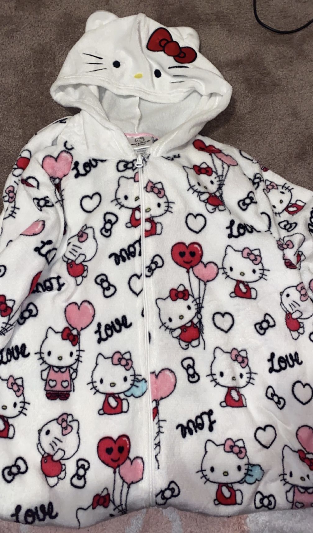 Hello Kitty Valentine’s Onesie Pajama