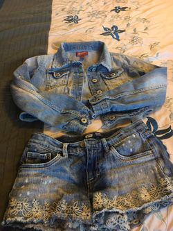 Short and jean jacket