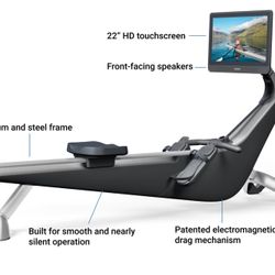 Hydro Pro Rowing Machine - Silver