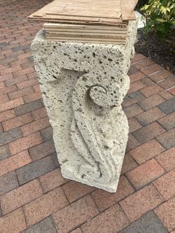 2 French Scroll table base 