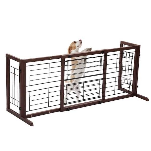 "Dog gate, Brown,38 in. W to 71 in. W Freestanding Pet Gate, Dog Gate for Stairs and Doorways, NEW
B4-K30
Brand new in box "