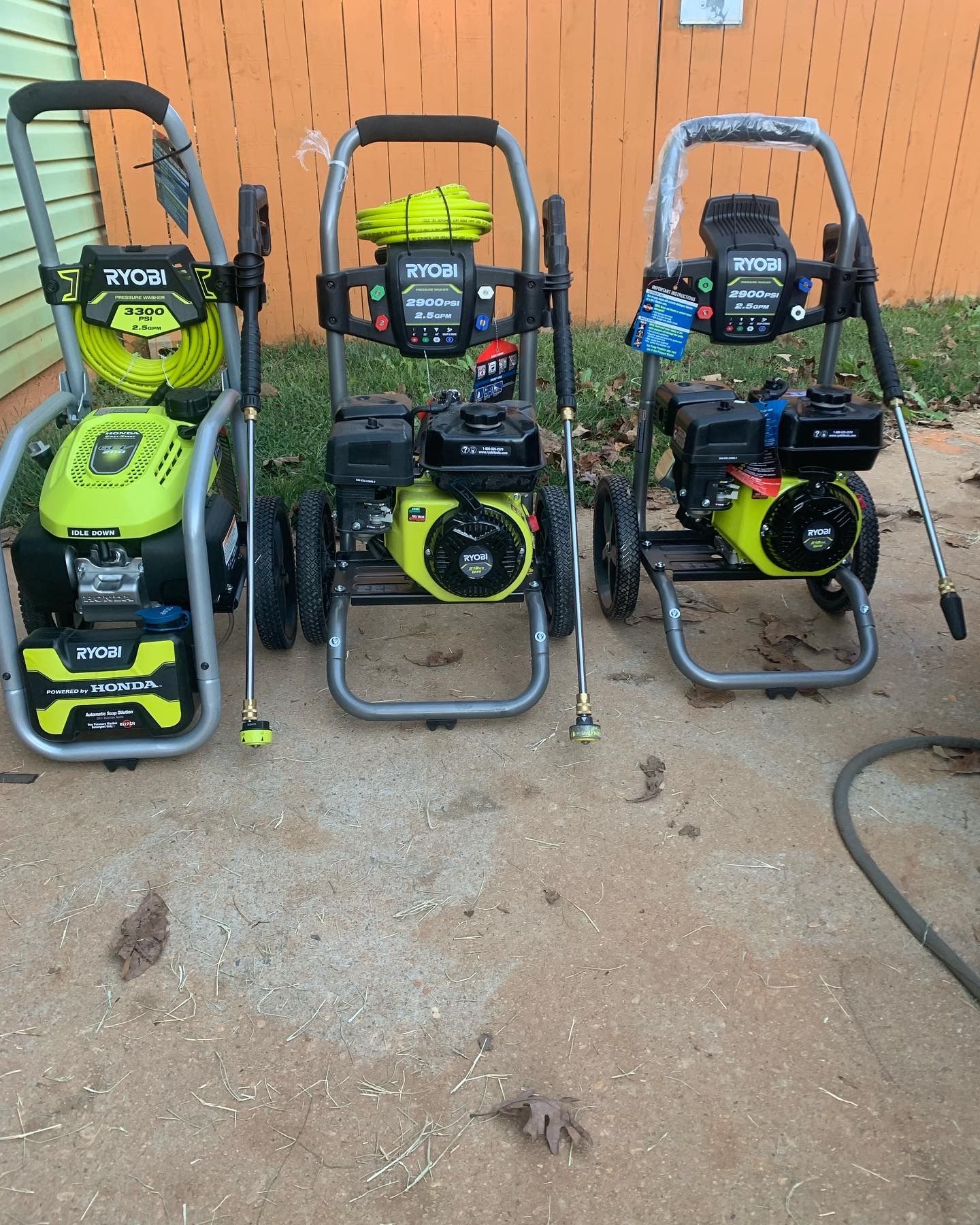 3 New Pressure Washers