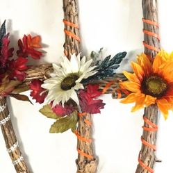 Decorated Cactus Wood Crosses 