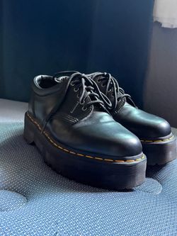 DR. MARTENS 1461 SMOOTH LEATHER PLATFORM SHOES