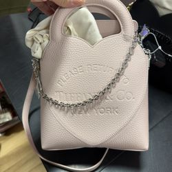 Tiffany & Co. Pink Heart Shoulder Bag