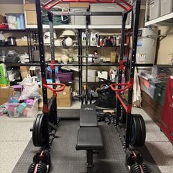 Fitness Reality XLT Squat Rack with Lat Pulldown