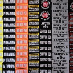 Velcro Patches for Service Dogs __ Large Selection __ Hook & Loop __ starting at $5 each