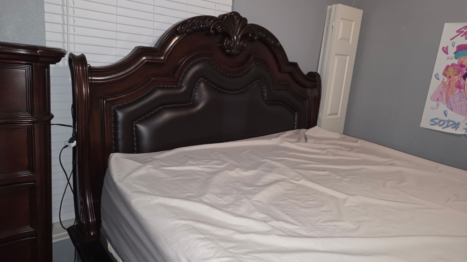 Cal King size bed frame (Only)