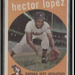 HECTOR LOPEZ NM+ 1959 TOPPS BASEBALL CARD