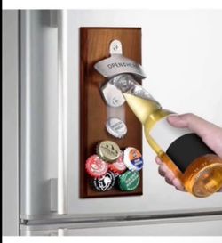Brandnew Gifts for Men Dad Husband, Wall Mounted Magnetic Bottle Opener, Unique Christmas Beer Gift Ideas for Him Boyfriend, Stocking Stuffers Cool St