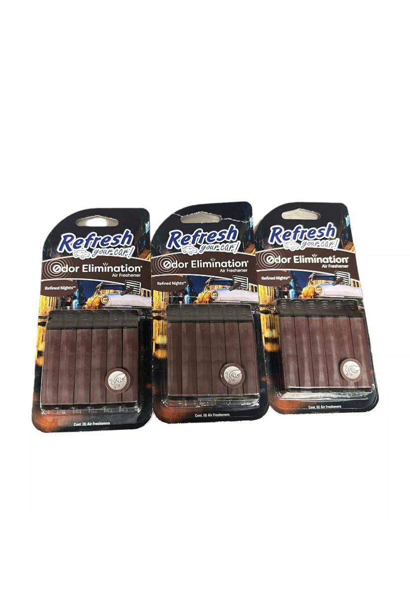 Refine Nights Refresh Your Car Air Freshener 3/pk