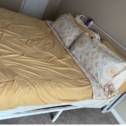 ONBRILL King Size Bedframe W/ Zylumi King Size Mattress