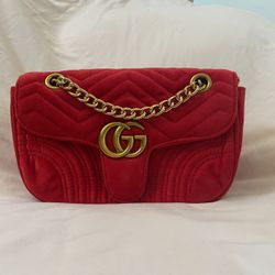 Red Velvet Gucci Bag