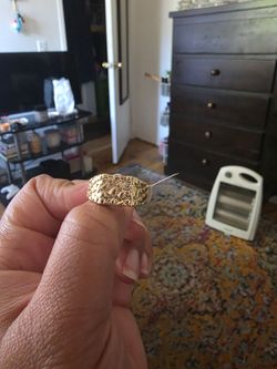 Last minute father's Day gift. 14k gold plated Size 11