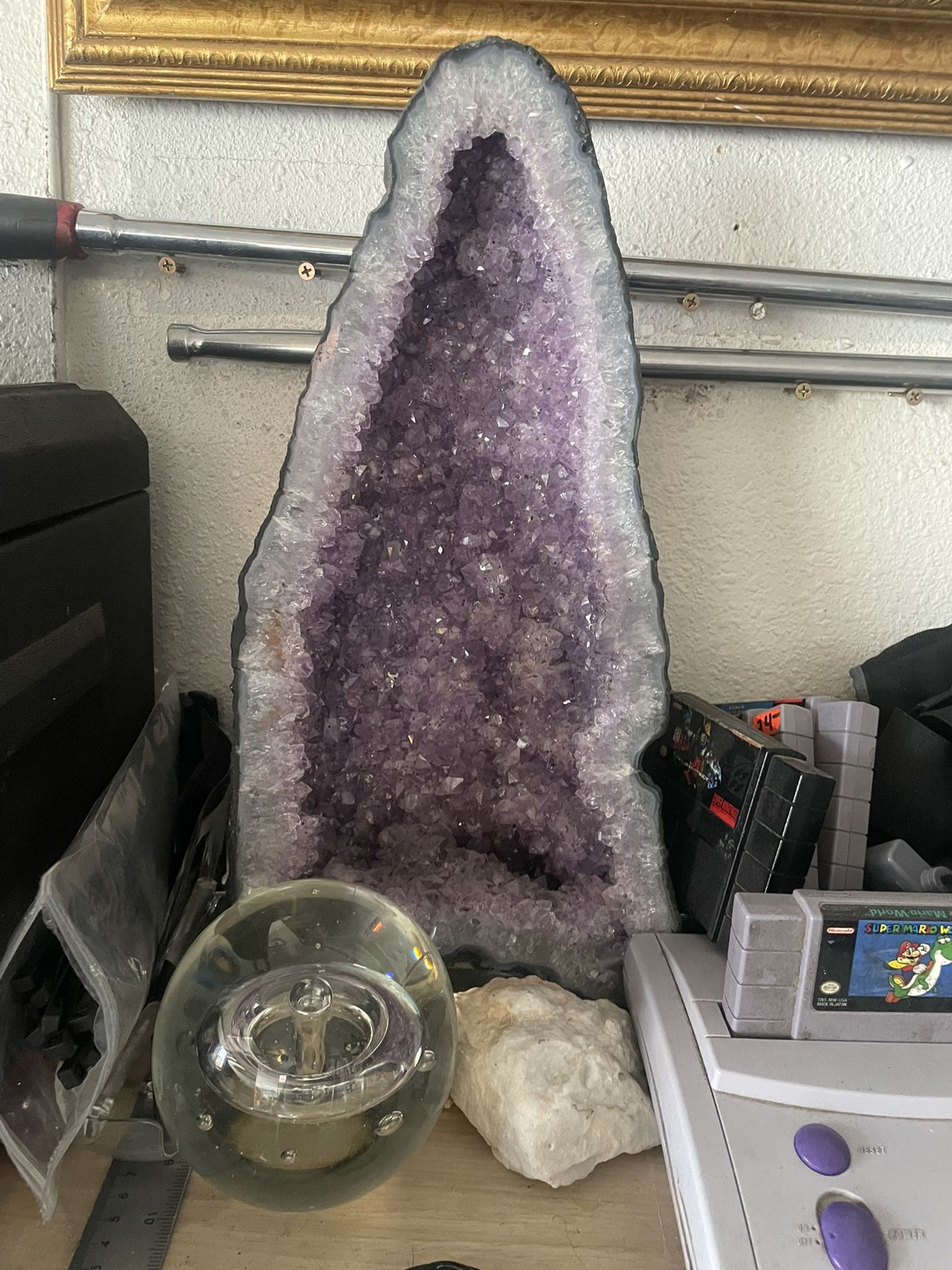 Lavender Amethyst Cathedral Geode of Superior Quality