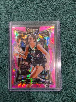 Monique Billings 2025 Select WNBA Pink Cracked Ice Card