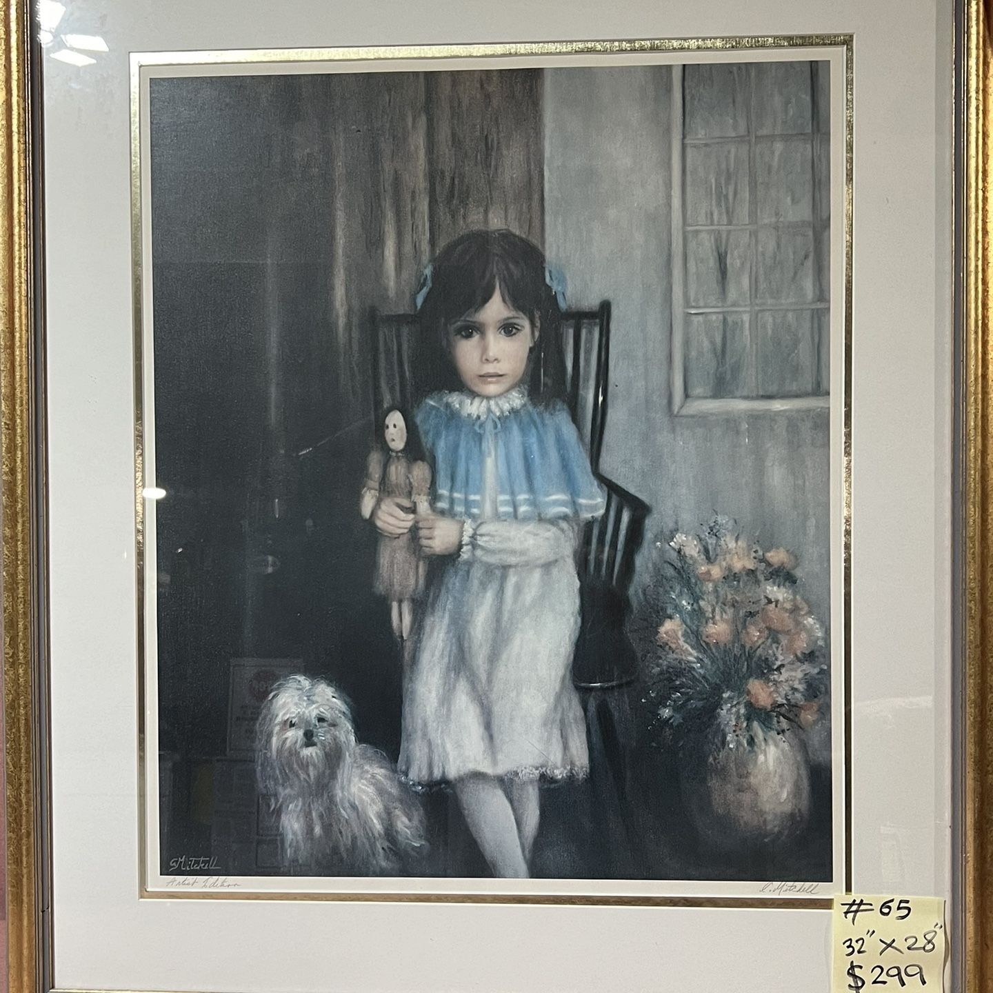 antique doll】lithograph vintage