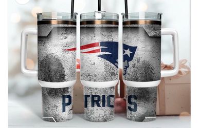 New England Patriots Football 40oz Tumbler