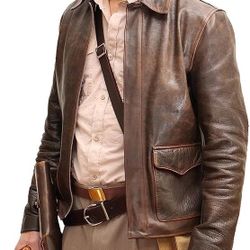 INDIANA JONES D2 Leather Jacket Man