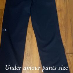 Black Sweat Pants Size Small Under Armour 