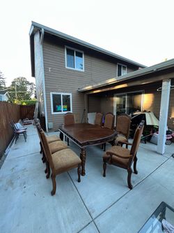 dining table and chairs