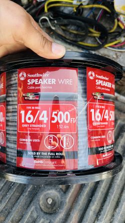 Speaker wire/ low volt