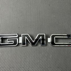 Rear GMC Black Emblem