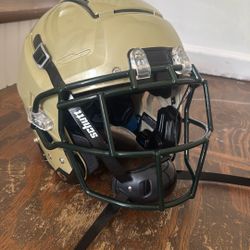 F7 Helmet Gold and Forest Green Adult Medium 