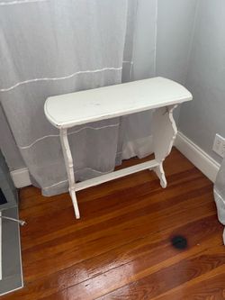 White end table