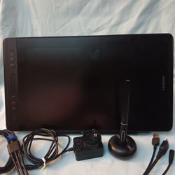 Huion GRAPHICS DRAWING TABLET w/ SCREEN ON THE TABLET SURFACE w/ 3-WAY STAND - Retail $399 - + CASE