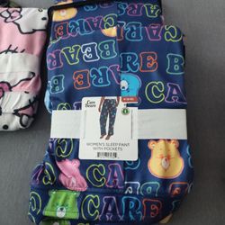 Care Bear And Hello Kitty Sleep Pants With Pockets