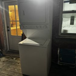 GE Stacked Washer & Electric Dryer