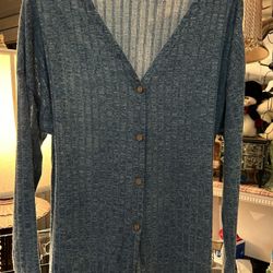 Ladies Small But Fits Medium Ekouaer Button Front Sweater