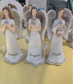Wooden Angels ornaments