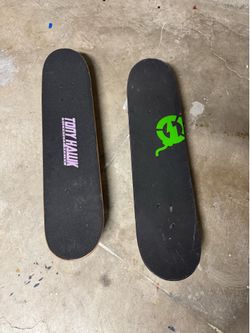 Two skateboard decks