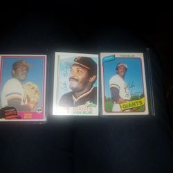 3 Vida Ue Baseball Cards 2 Autographed