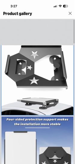 Starlink Mini Roof Mount, Starlink Magnetic Magnet Mounting Kit/Accessories, Quick-Release, Compact and Portable, Four-Sided/Rubber Protection, Suitab