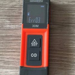 Ames 30M Laser Distance Meter Model 64001 Working w/ Case Tested