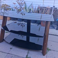 3-Tier Glass TV Stand