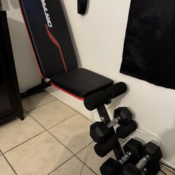 Dumbbell and Bench NEW