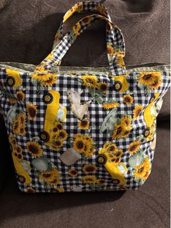 Beautiful yellow flowers Large tote bag/ Handmade‼️