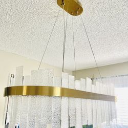 Contemporary Glass Pendant Chandelier – Elegant & Modern
