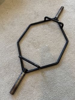 Olympic hex trap shrug deadlift Barbell