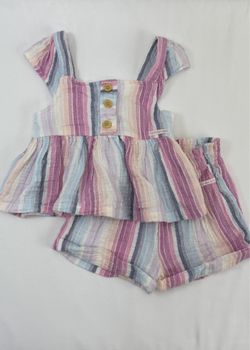 Calvin Klein Toddler Girl Outfit Set for Summer | 3T Tank & Shorts Set