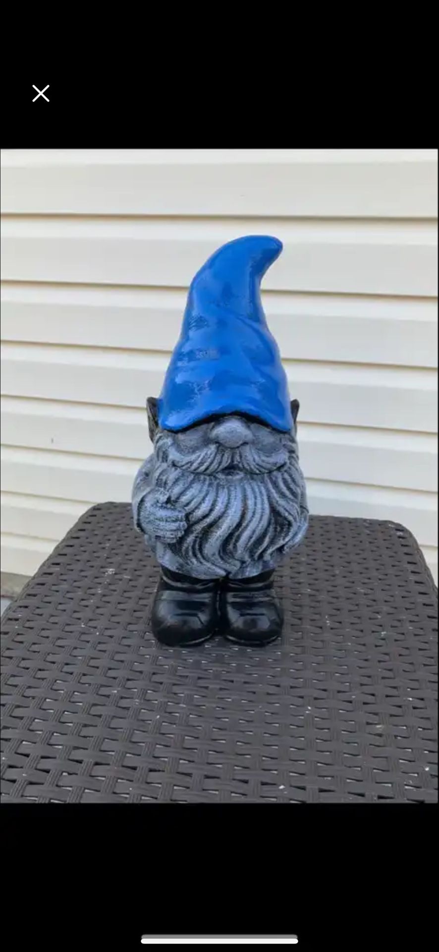 The Blue Gnome Statue